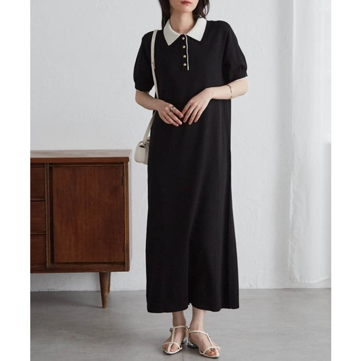 ダブルカラーポロニットワンピース | RANAN | 詳細画像13 