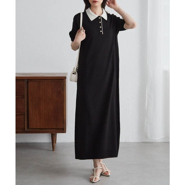 ダブルカラーポロニットワンピース | RANAN | 詳細画像15 