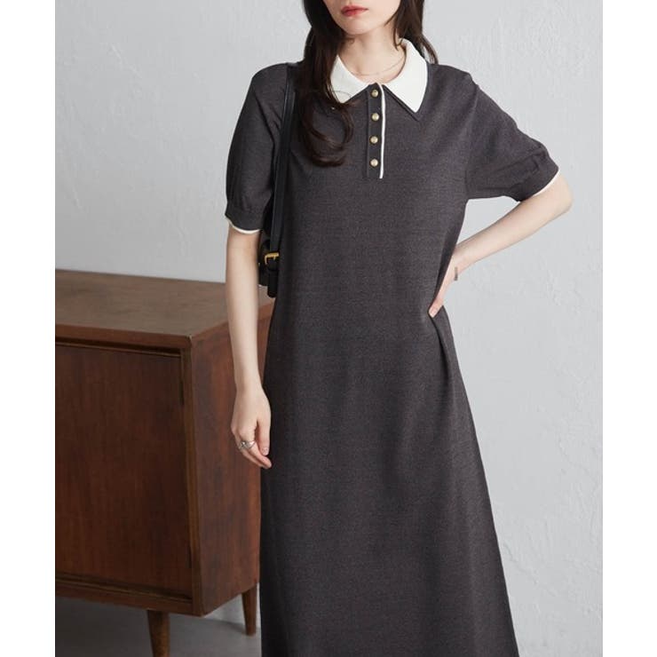 ダブルカラーポロニットワンピース | RANAN | 詳細画像2 