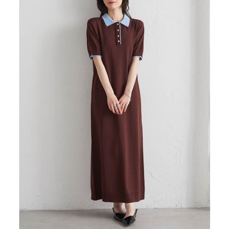 ダブルカラーポロニットワンピース | RANAN | 詳細画像22 