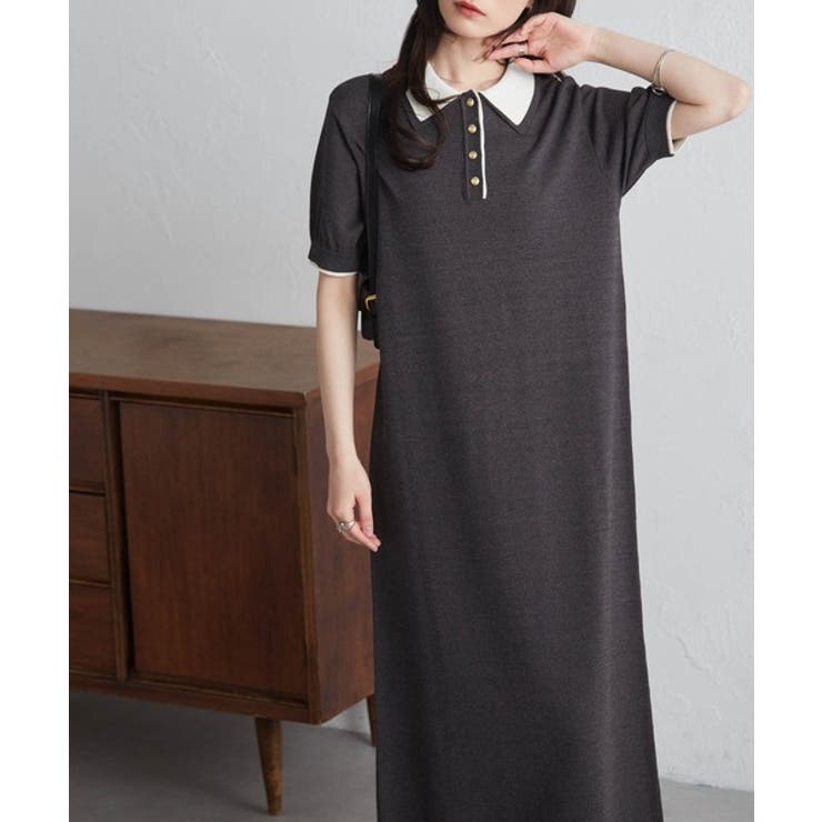 ダブルカラーポロニットワンピース | RANAN | 詳細画像3 