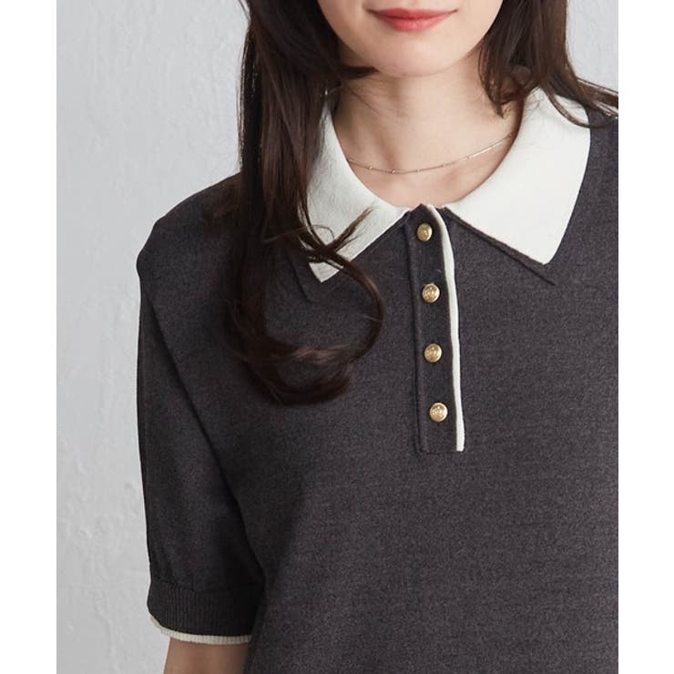 ダブルカラーポロニットワンピース | RANAN | 詳細画像4 