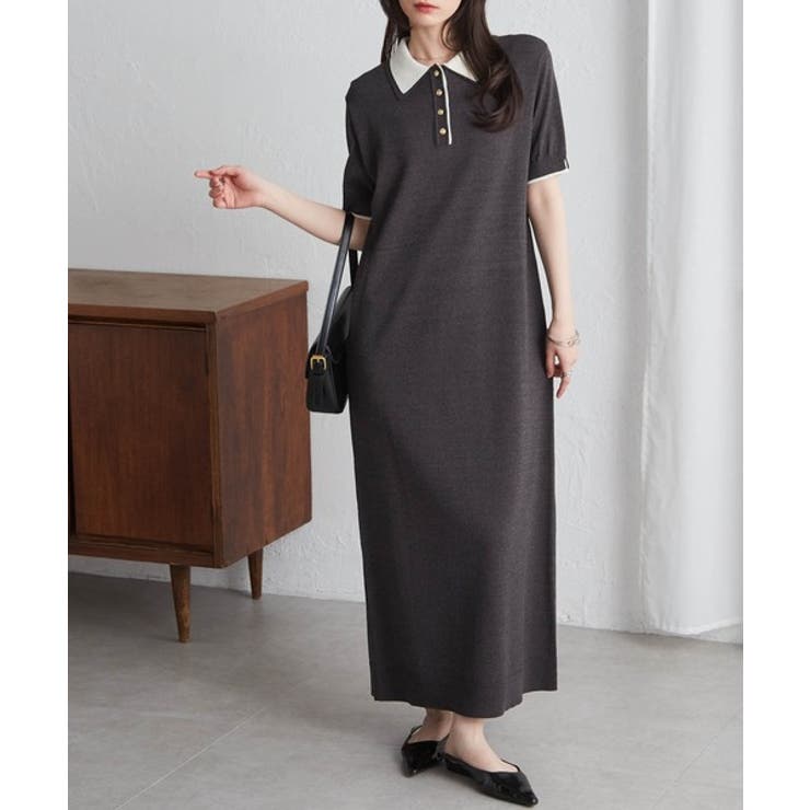 ダブルカラーポロニットワンピース | RANAN | 詳細画像5 