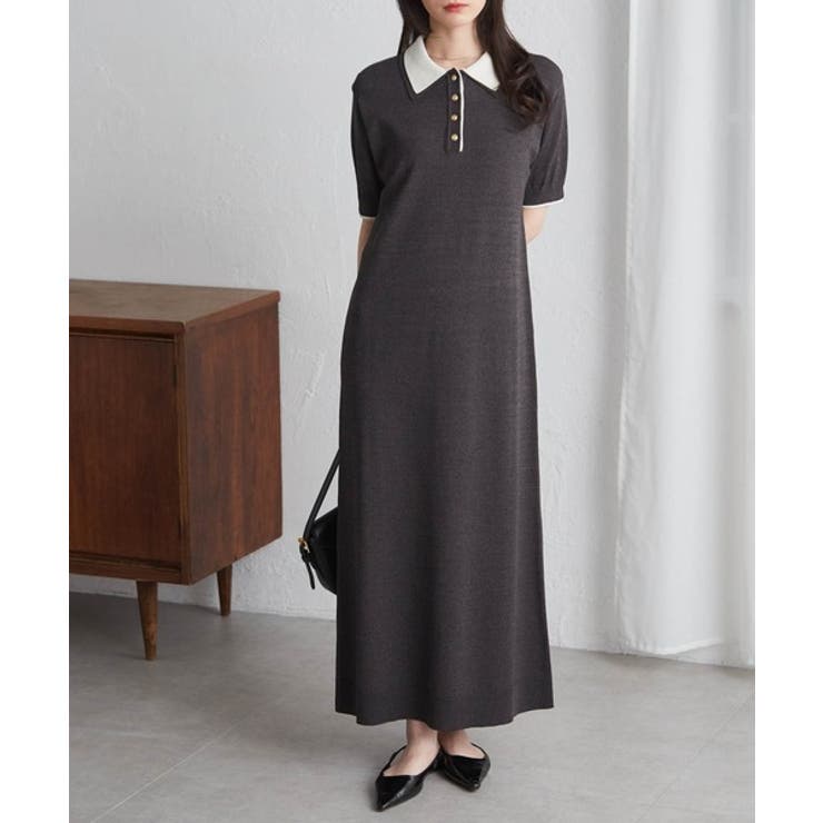 ダブルカラーポロニットワンピース | RANAN | 詳細画像8 