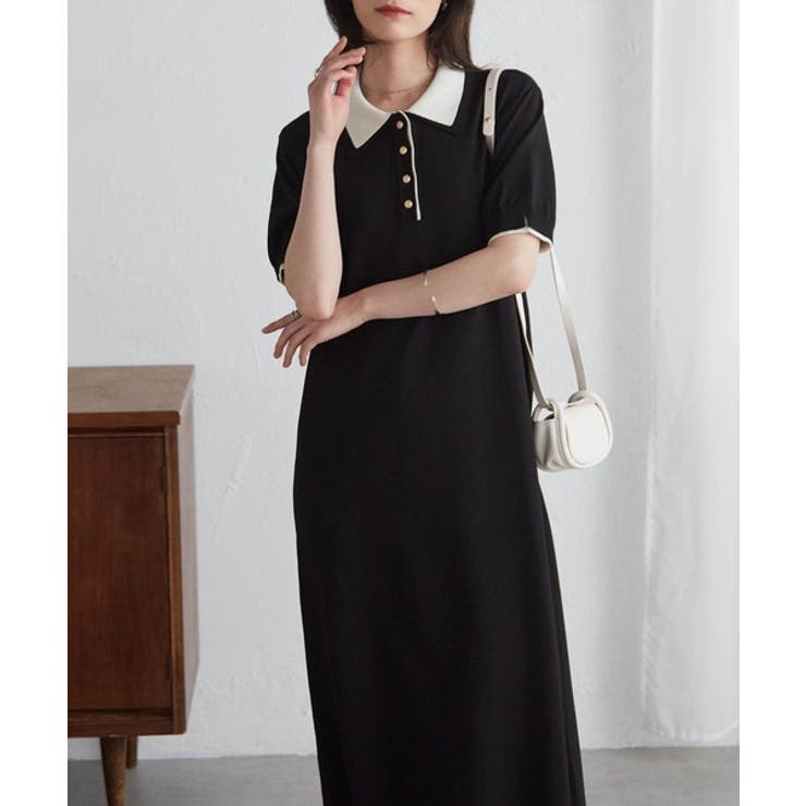 ダブルカラーポロニットワンピース | RANAN | 詳細画像9 