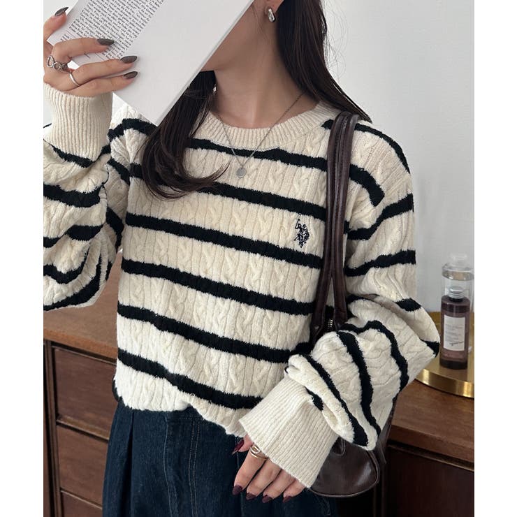 ＜ＵＳＰ＞ワンポイントケーブルニット | RANAN | 詳細画像11 