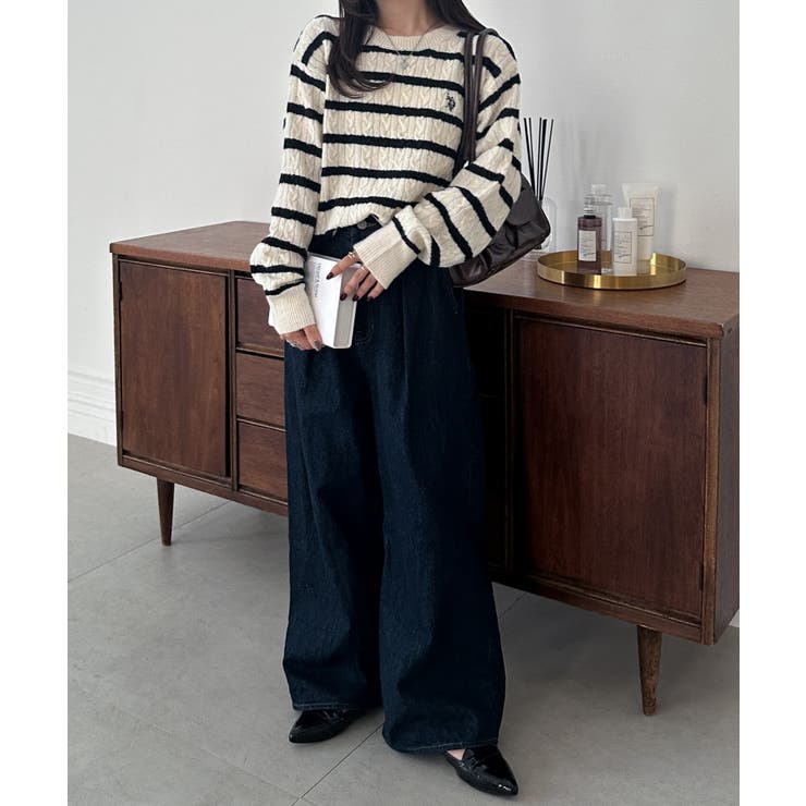 ＜ＵＳＰ＞ワンポイントケーブルニット | RANAN | 詳細画像13 