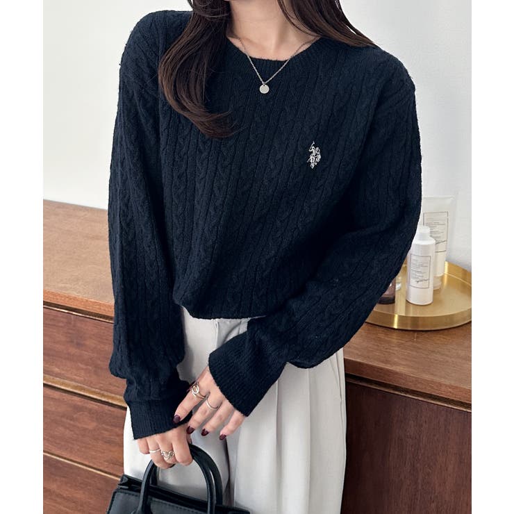 ＜ＵＳＰ＞ワンポイントケーブルニット | RANAN | 詳細画像21 