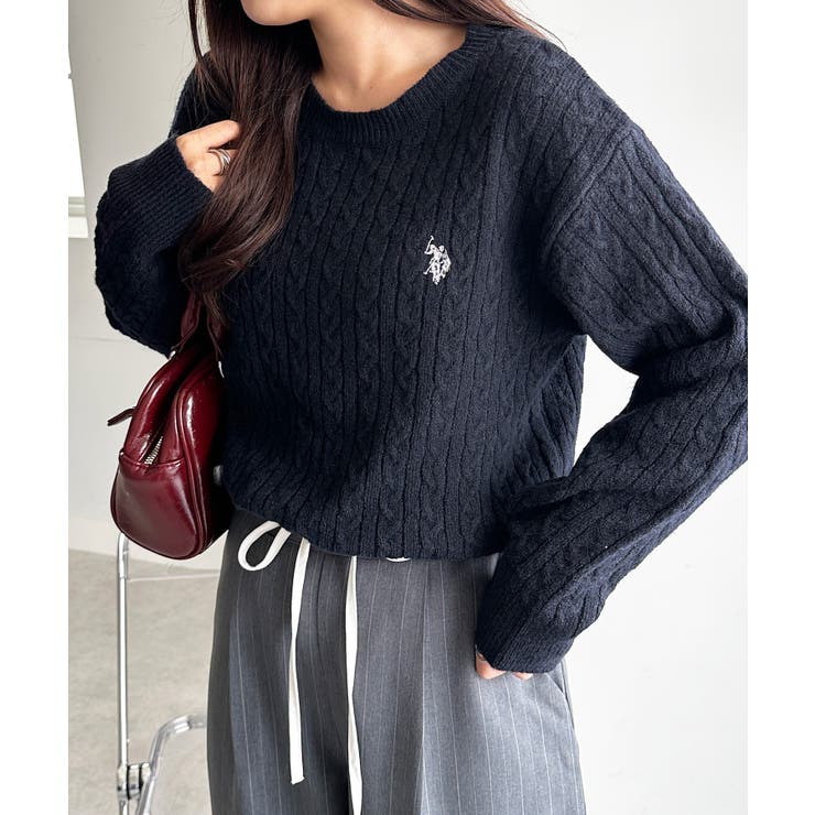 ＜ＵＳＰ＞ワンポイントケーブルニット | RANAN | 詳細画像24 