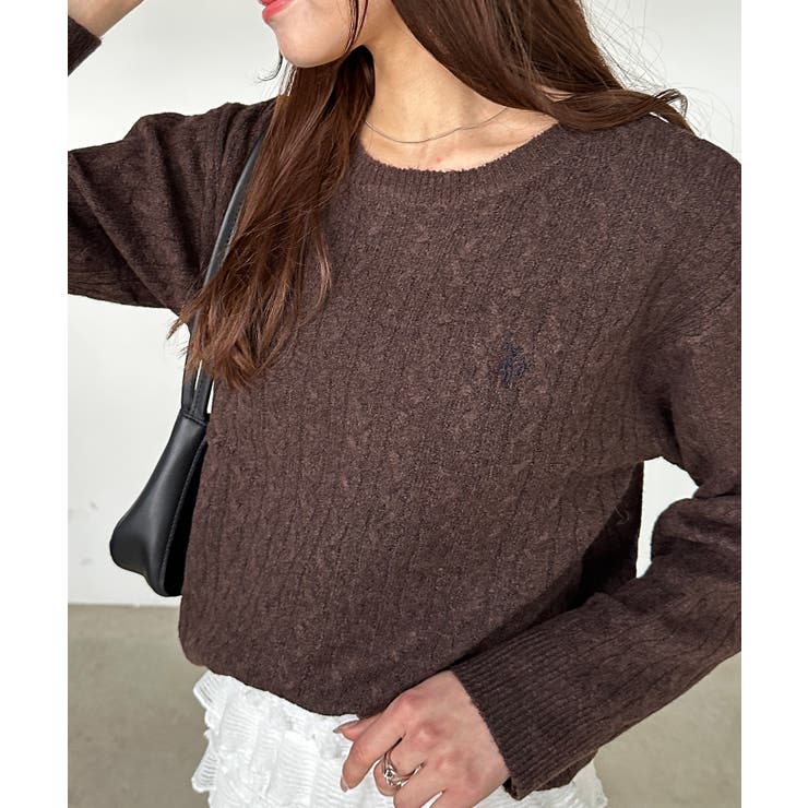 ＜ＵＳＰ＞ワンポイントケーブルニット | RANAN | 詳細画像31 