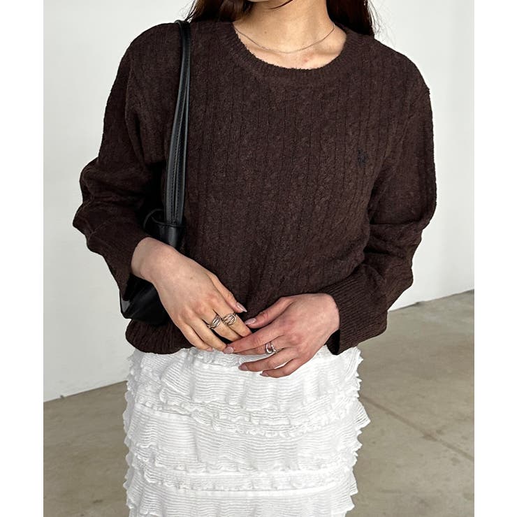 ＜ＵＳＰ＞ワンポイントケーブルニット | RANAN | 詳細画像32 