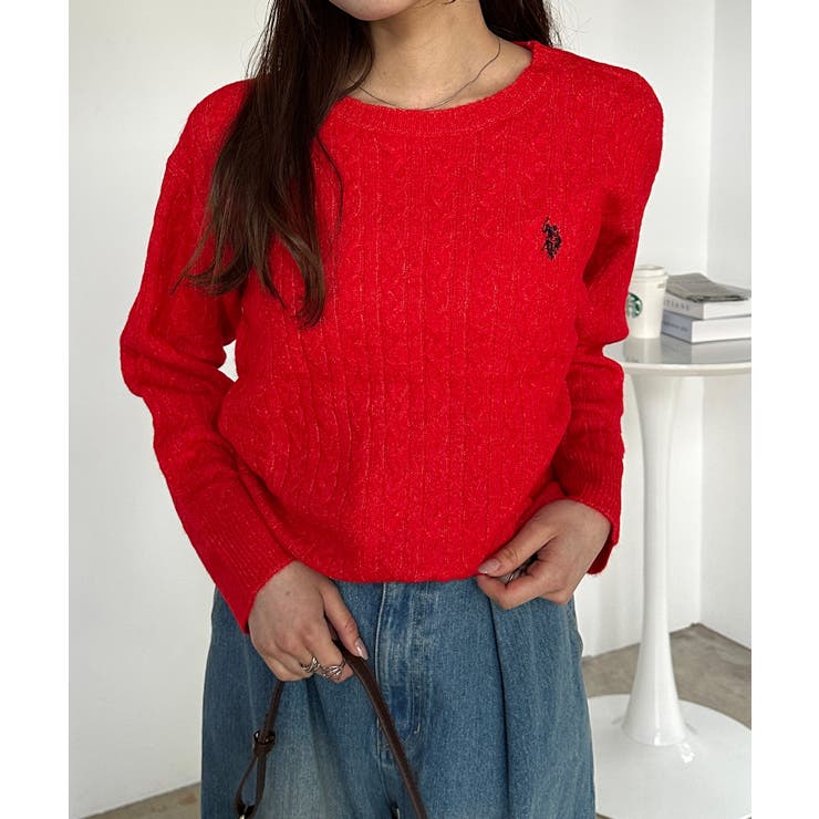 ＜ＵＳＰ＞ワンポイントケーブルニット | RANAN | 詳細画像37 