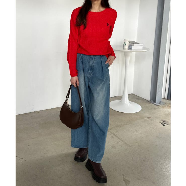 ＜ＵＳＰ＞ワンポイントケーブルニット | RANAN | 詳細画像38 