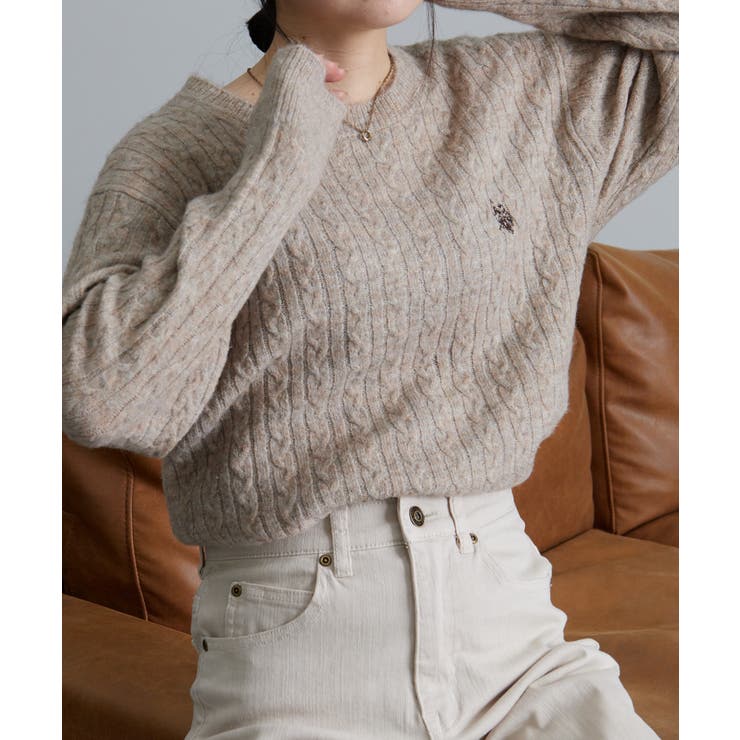 ＜ＵＳＰ＞ワンポイントケーブルニット | RANAN | 詳細画像5 