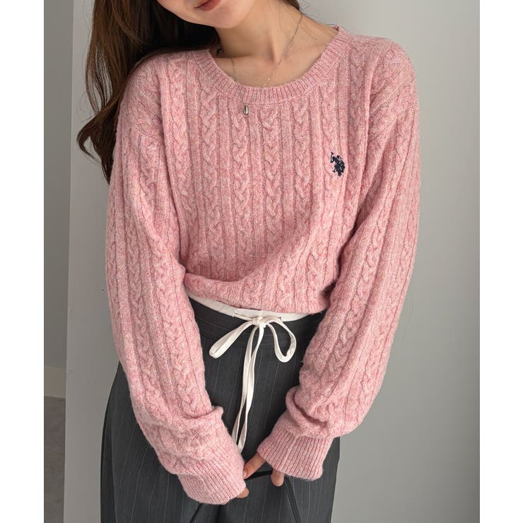 ＜U.S.POLO ASSN.＞ワンポイントケーブルニット | RANAN | 詳細画像41 