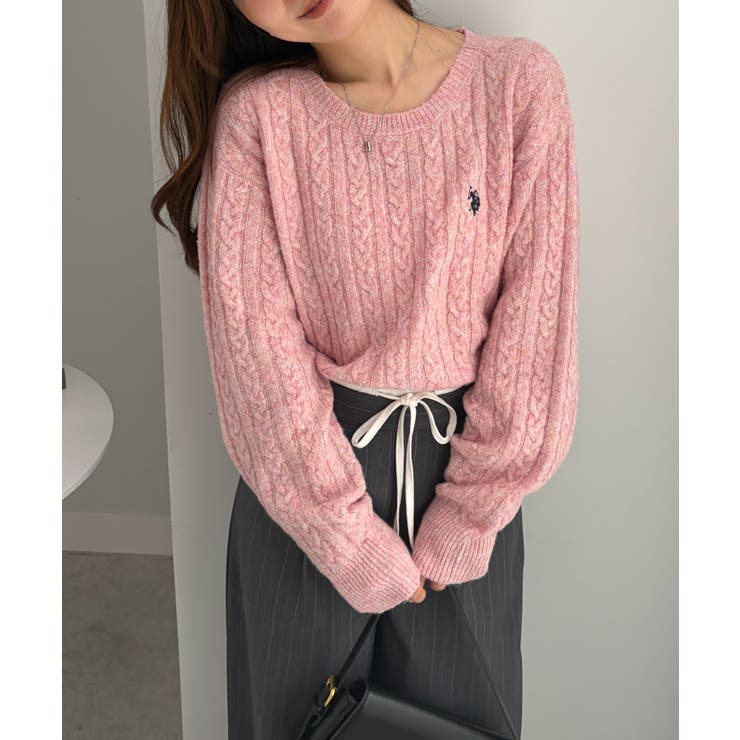 ＜U.S.POLO ASSN.＞ワンポイントケーブルニット | RANAN | 詳細画像43 