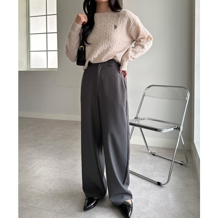 ＜ＵＳＰ＞ワンポイントケーブルニット | RANAN | 詳細画像9 