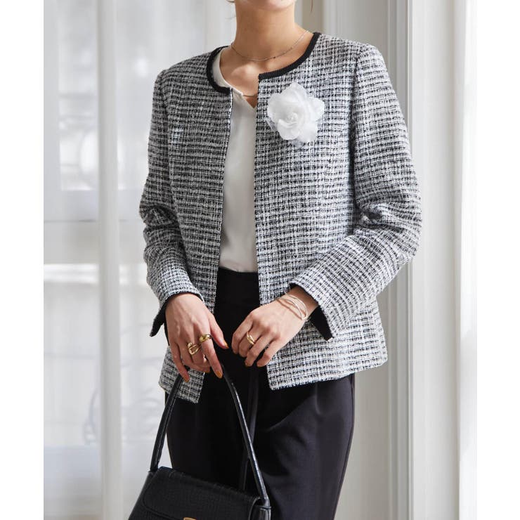 【4点セット】【選べるボトム】ツイードジャケットセットスーツ | RANAN | 詳細画像1 