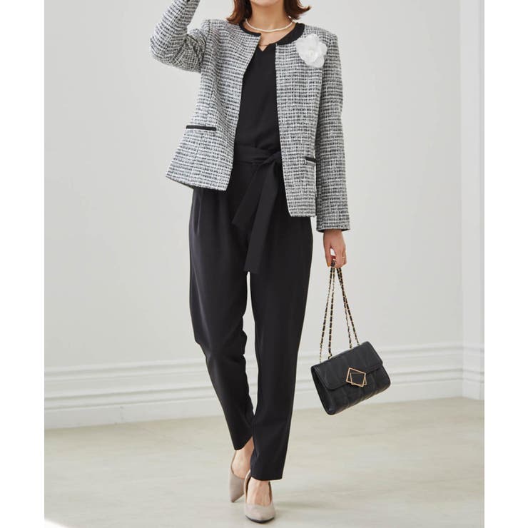 【4点セット】【選べるボトム】ツイードジャケットセットスーツ | RANAN | 詳細画像14 