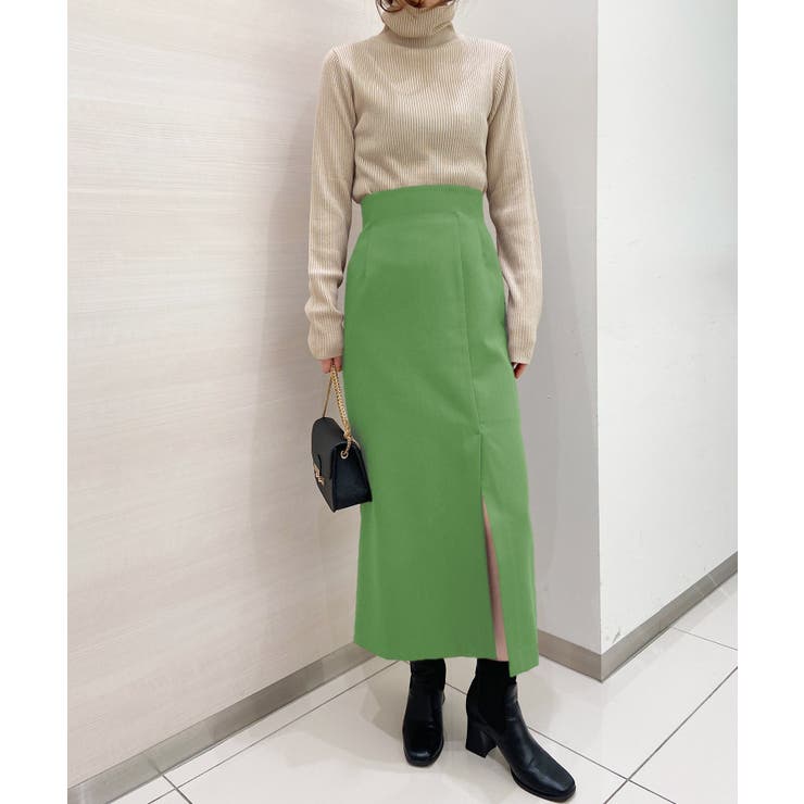 ＜solleim＞ハイウエストスリットナロースカート | RANAN | 詳細画像4 