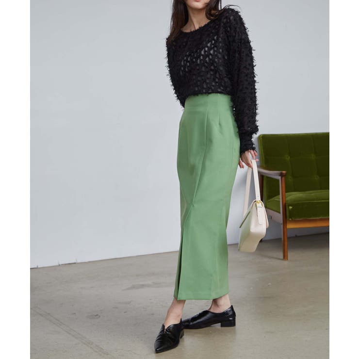 ＜solleim＞ハイウエストスリットナロースカート | RANAN | 詳細画像6 