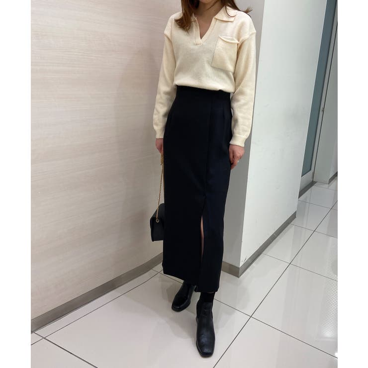 ＜solleim＞ハイウエストスリットナロースカート | RANAN | 詳細画像9 