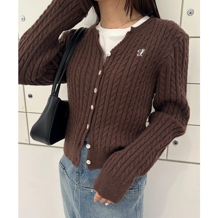 ＜solleim＞キーネックケーブルニットカーディガン | RANAN | 詳細画像20 