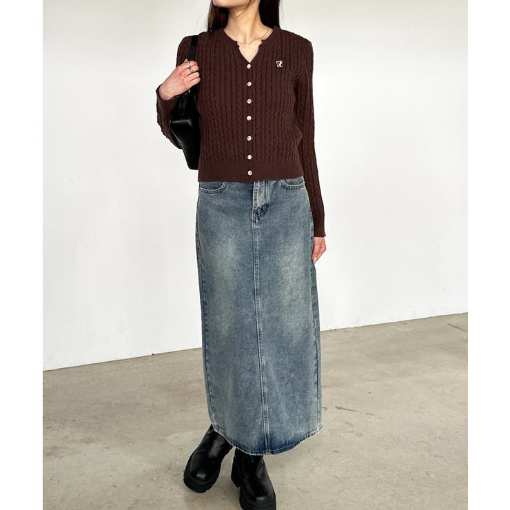 キーネックケーブルニットカーディガン | RANAN | 詳細画像36 