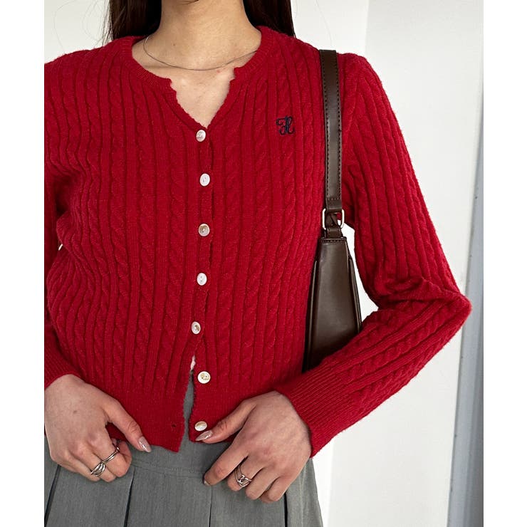 キーネックケーブルニットカーディガン | RANAN | 詳細画像49 