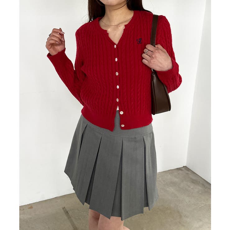 キーネックケーブルニットカーディガン | RANAN | 詳細画像50 