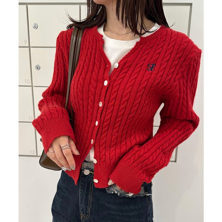 キーネックケーブルニットカーディガン | RANAN | 詳細画像54 