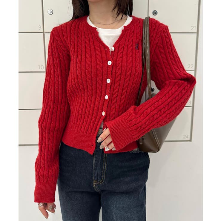 キーネックケーブルニットカーディガン | RANAN | 詳細画像56 