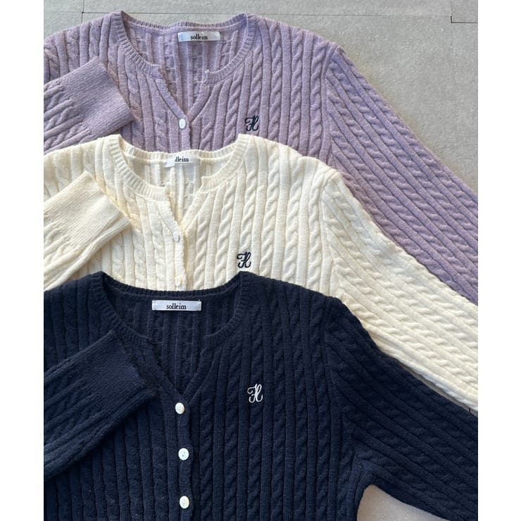 キーネックケーブルニットカーディガン | RANAN | 詳細画像57 