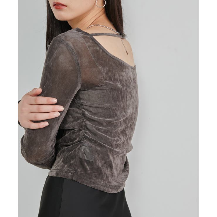 バックオープンベロアトップス | RANAN | 詳細画像13 