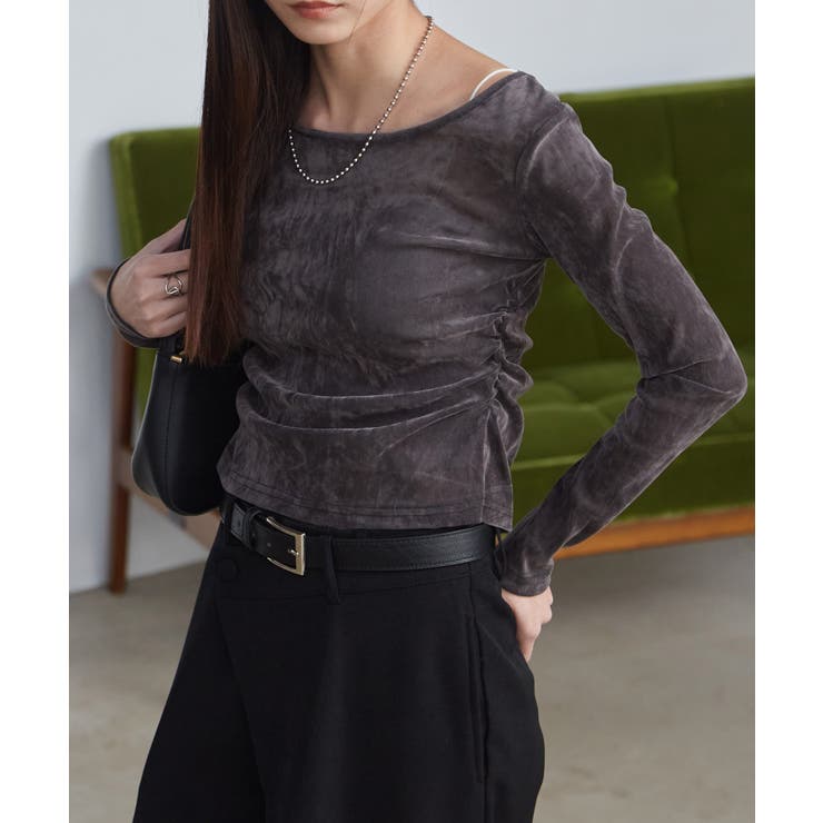 solleim＞バックオープンベロアトップス[品番：RANW0000126]｜RANAN