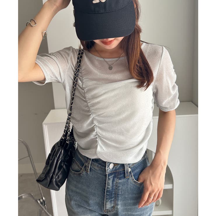 シャーリングラメＴシャツ | RANAN | 詳細画像22 