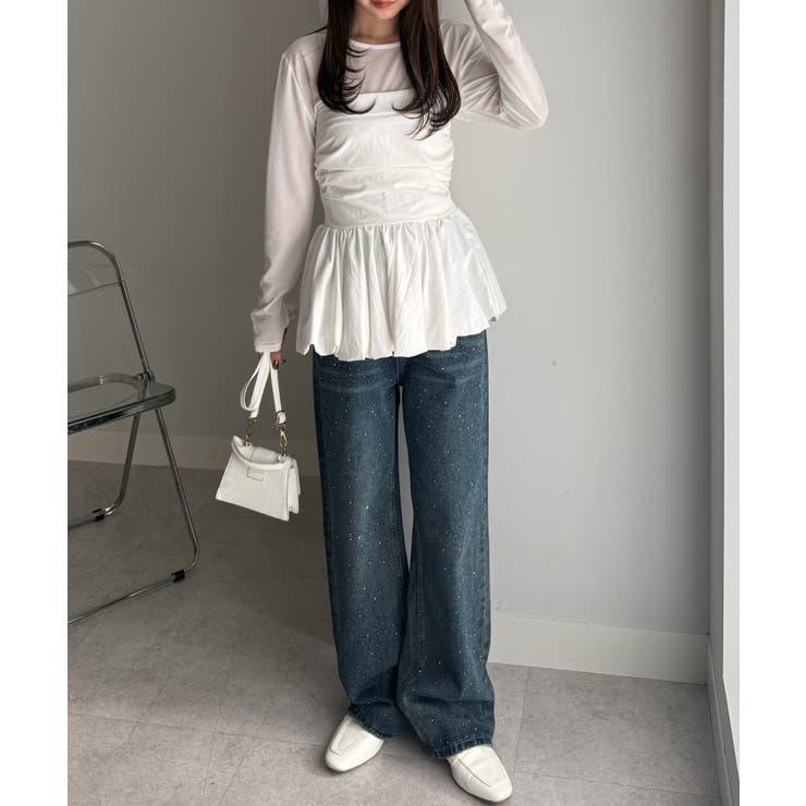 ラインストーンデニムパンツ | RANAN | 詳細画像14 