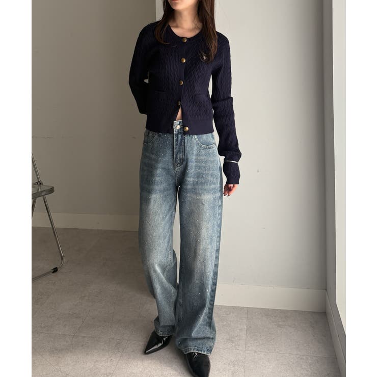 ラインストーンデニムパンツ | RANAN | 詳細画像19 