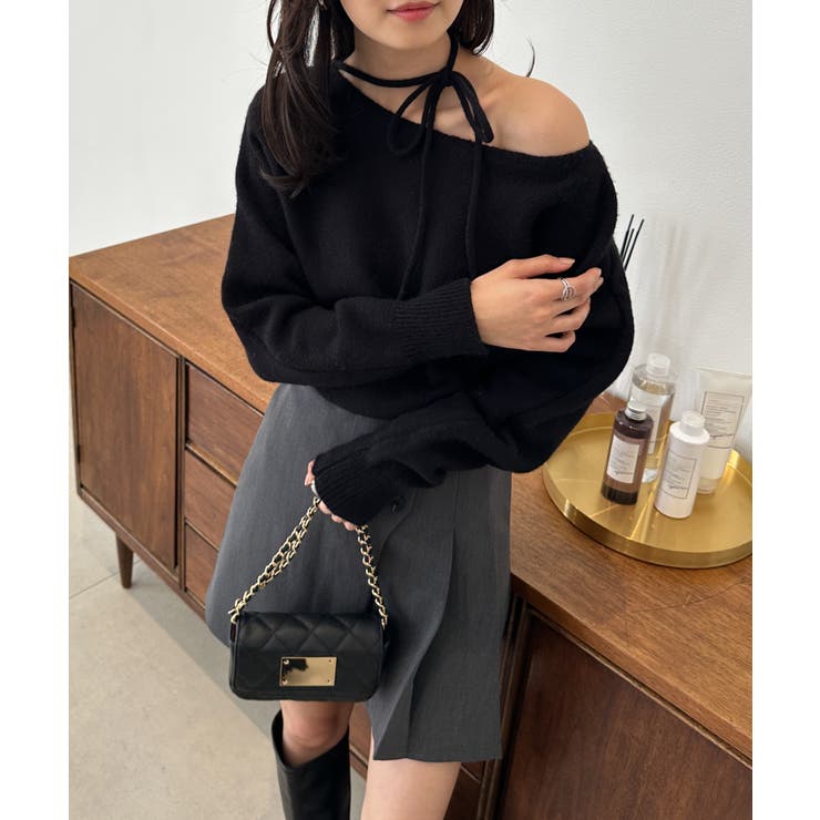 ストラップリボンオフショルニット | RANAN | 詳細画像2 