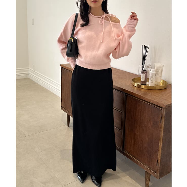 ストラップリボンオフショルニット | RANAN | 詳細画像21 