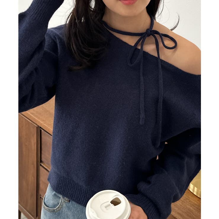 ストラップリボンオフショルニット | RANAN | 詳細画像24 