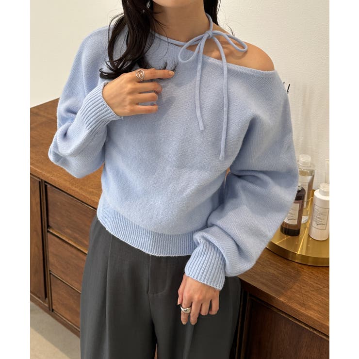 ストラップリボンオフショルニット | RANAN | 詳細画像26 