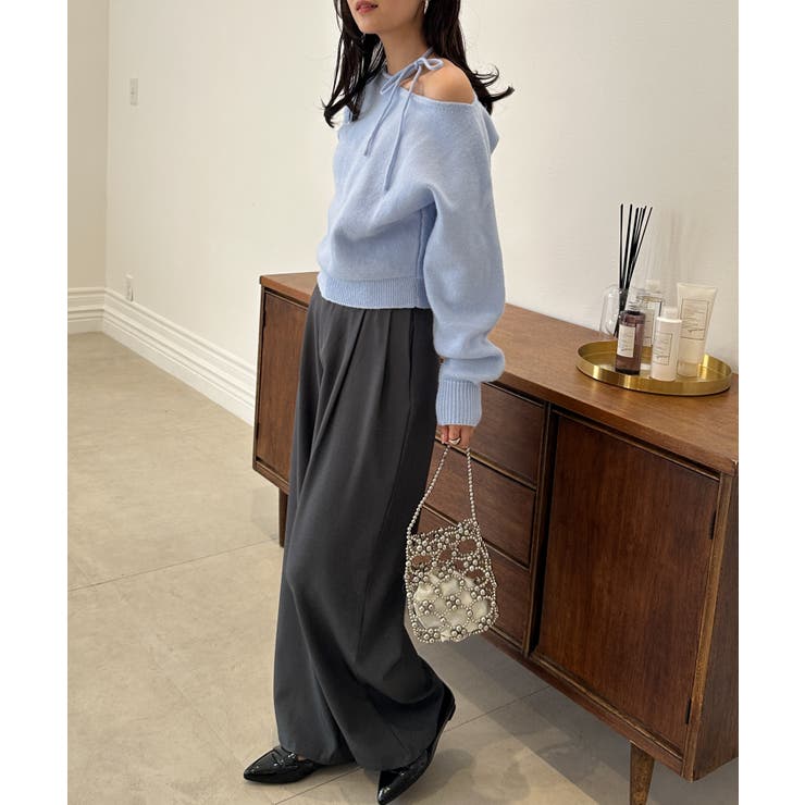 ストラップリボンオフショルニット | RANAN | 詳細画像28 