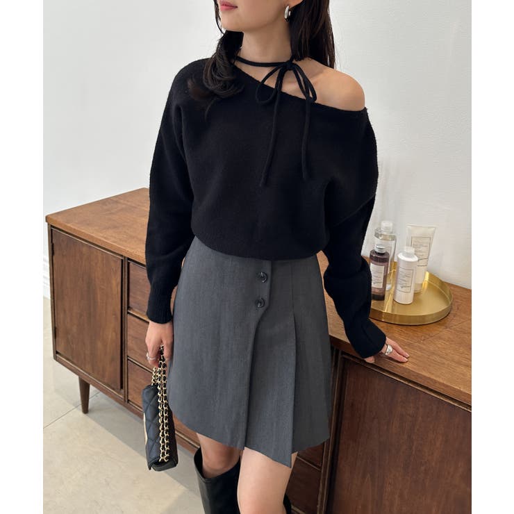 ストラップリボンオフショルニット | RANAN | 詳細画像4 