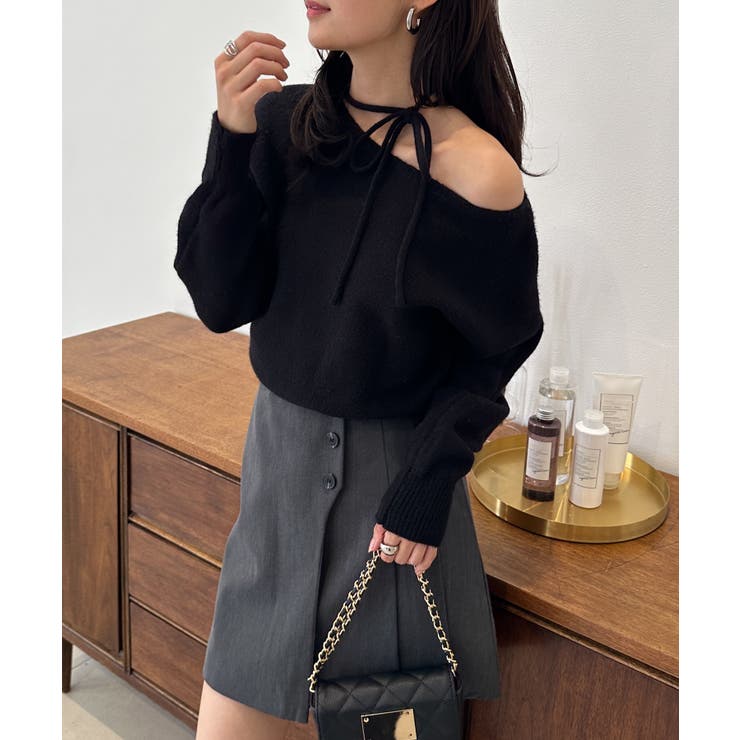 ストラップリボンオフショルニット | RANAN | 詳細画像5 