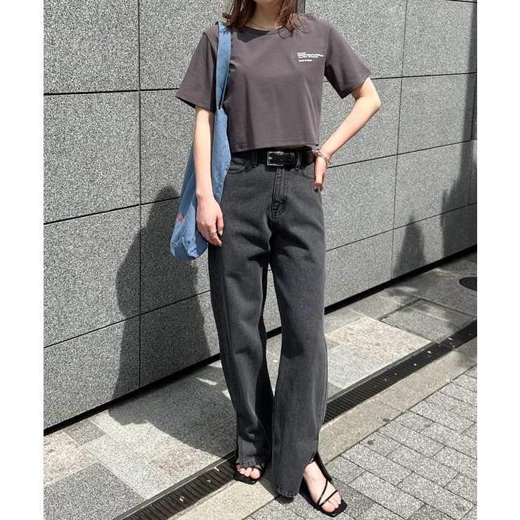 クロップド刺繍Tシャツ | RANAN | 詳細画像14 
