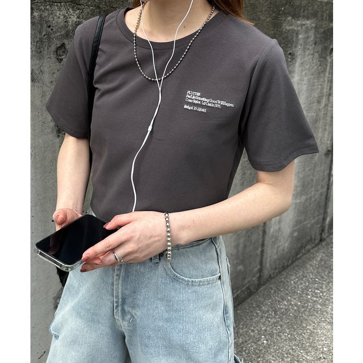 クロップド刺繍Tシャツ | RANAN | 詳細画像15 