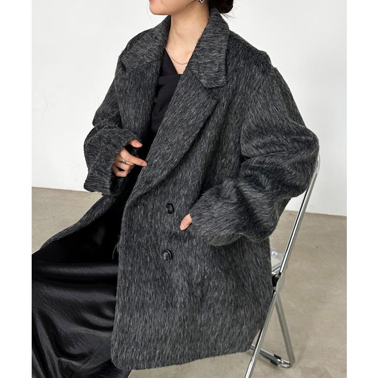 solleim＞ダブルテーラードシャギージャケット[品番：RANW0000131