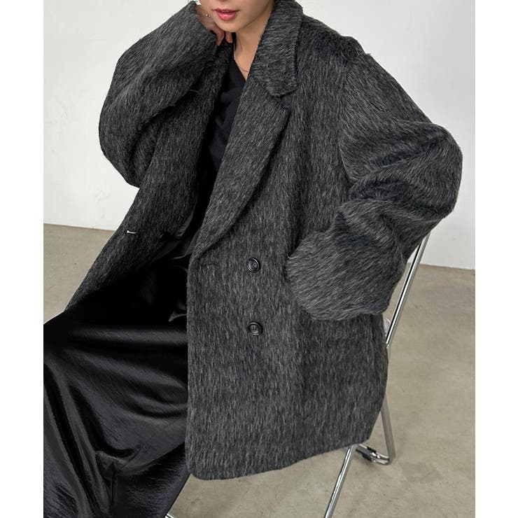 solleim＞ダブルテーラードシャギージャケット[品番：RANW0000131