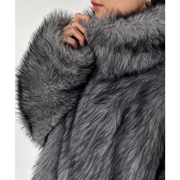 ＜solleim＞MIXカラーショート丈フェイクファーブルゾン | RANAN | 詳細画像10 